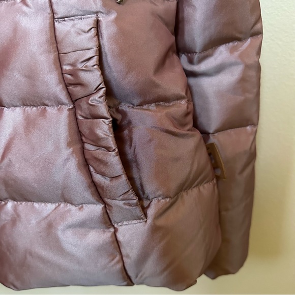 Only brand Love Collection Eisa Down Rose Gold Hooded Puffer Jacket Sz L - Picture 7 of 8
